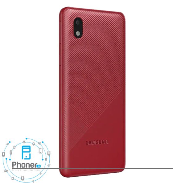 نمای کناری قاب پشتی گوشی موبایل Samsung SM-A013G/DS Galaxy A01 Core رنگ قرمز