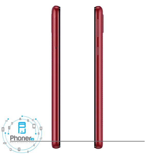 نمای کنار گوشی موبایل Samsung SM-A013G/DS Galaxy A01 Core رنگ قرمز