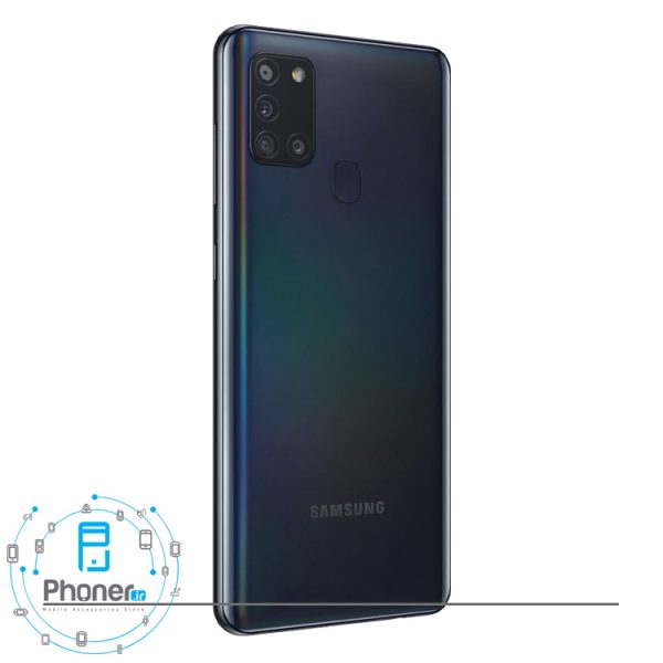 نمای کناری قاب پشتی گوشی موبایل Samsung SM-A217F/DS Galaxy A21s رنگ مشکی
