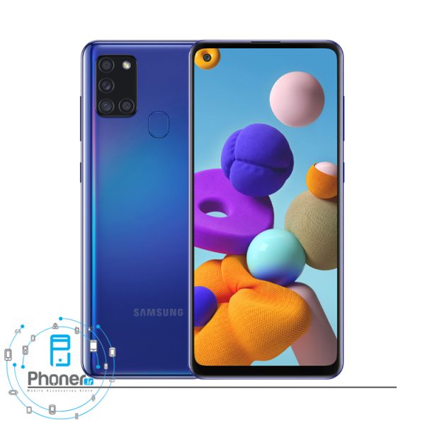 رنگ آبی گوشی موبایل Samsung SM-A217F/DS Galaxy A21s