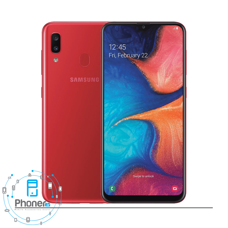 رنگ قرمز گوشی موبایل Samsung SM-A205F/DS Galaxy A20