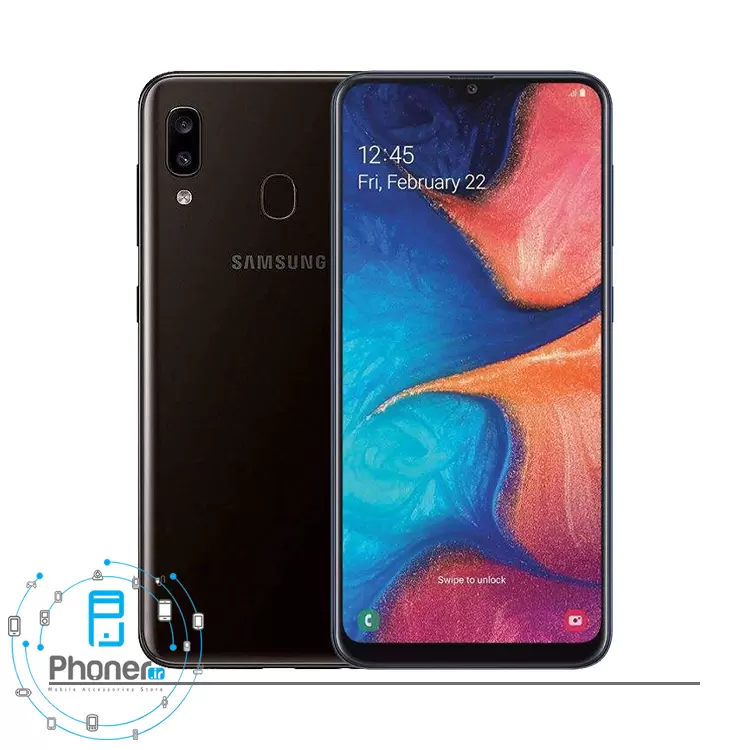 رنگ مشکی گوشی موبایل Samsung SM-A205F/DS Galaxy A20