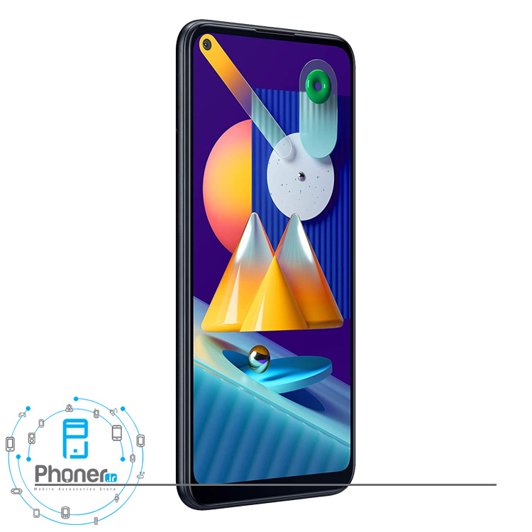 نمای کناری گوشی موبایل Samsung SM-M115F/DS Galaxy M11 رنگ مشکی