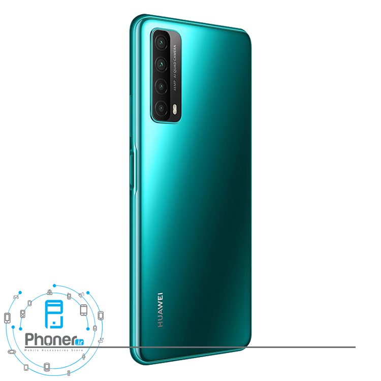 نمای کناری قاب پشتی گوشی موبایل Huawei PPA-LX2 Y7a رنگ سبز