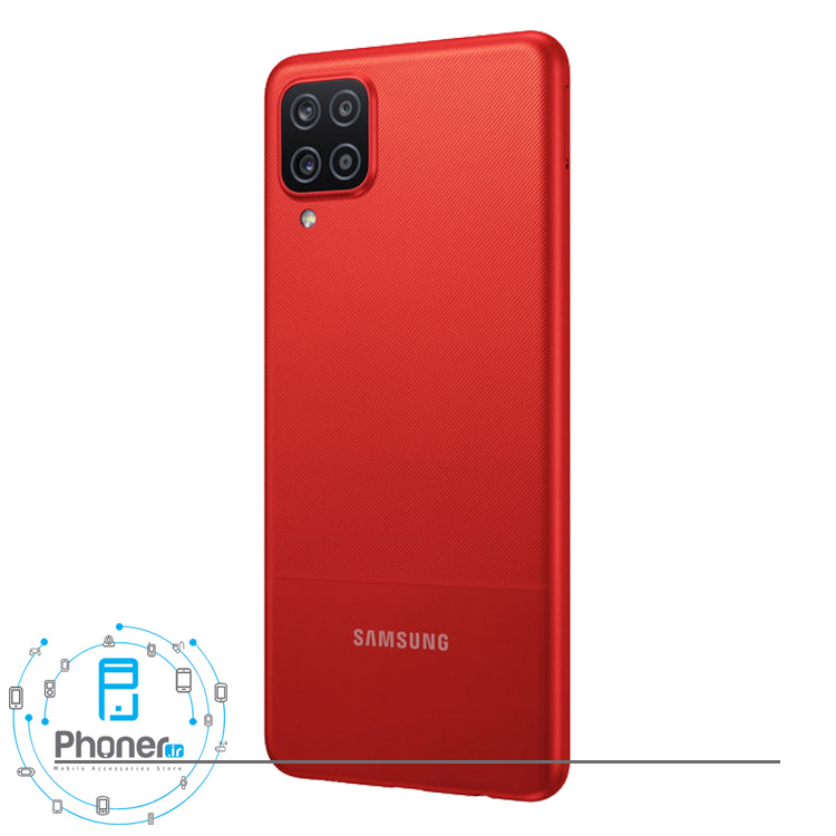 نمای کناری قاب پشتی گوشی موبایل Samsung SM-A125 Galaxy A12 رنگ قرمز