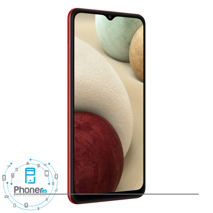 نمای کناری صفحه نمایش گوشی موبایل Samsung SM-A125 Galaxy A12 رنگ قرمز
