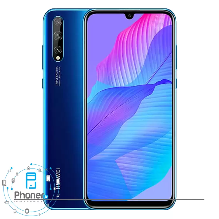 رنگ آبی گوشی موبایل Huawei AQM-LX1 Y8p