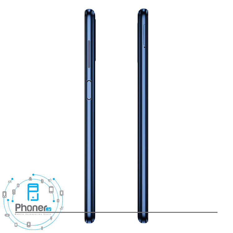 نمای کناری گوشی موبایل Samsung SM-M515F/DSN Galaxy M51 رنگ آبی