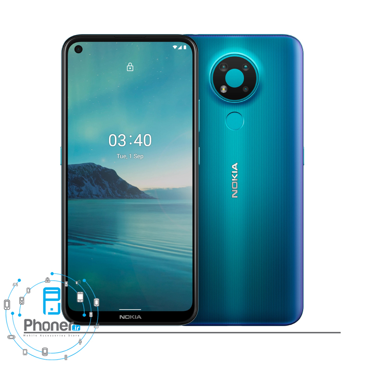 رنگ آبی گوشی موبایل TA-1288 Nokia 3.4