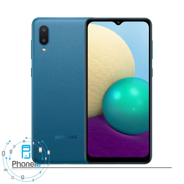 رنگ آبی گوشی موبایل Samsung SM-A022F/DS Galaxy A02