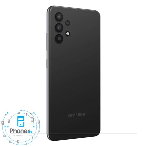 نمای کناری قاب پشتی گوشی موبایل Samsung SM-A325F Galaxy A32 در رنگ مشکی