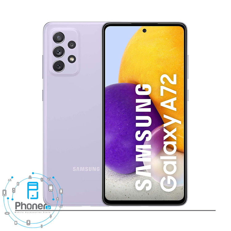 رنگ بنفش گوشی موبایل Samsung SM-A725F/DS Galaxy A72