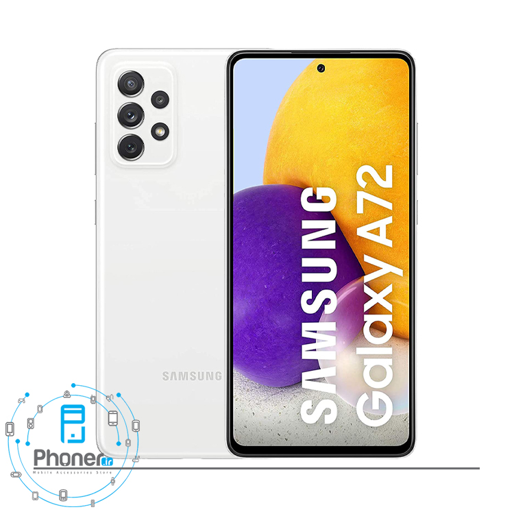 رنگ سفید گوشی موبایل Samsung SM-A725F/DS Galaxy A72