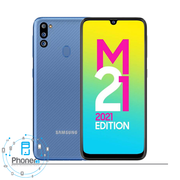 رنگ آبی گوشی موبایل Samsung SM-M215G Galaxy M21 2021