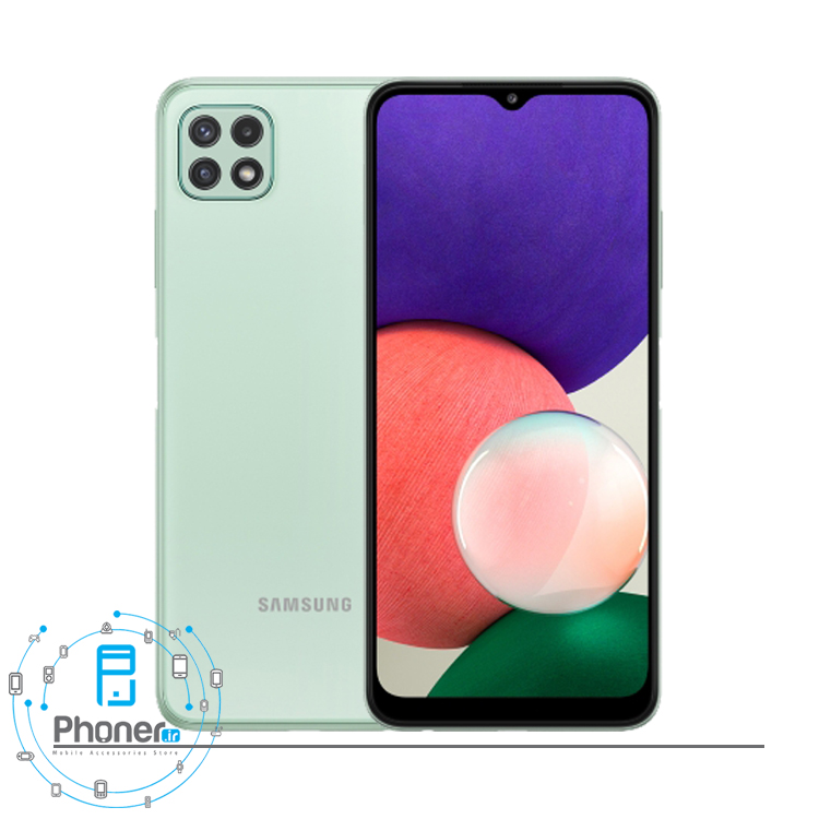 رنگ سبز گوشی موبایل Samsung SM-A226B/DS Galaxy A22 5G