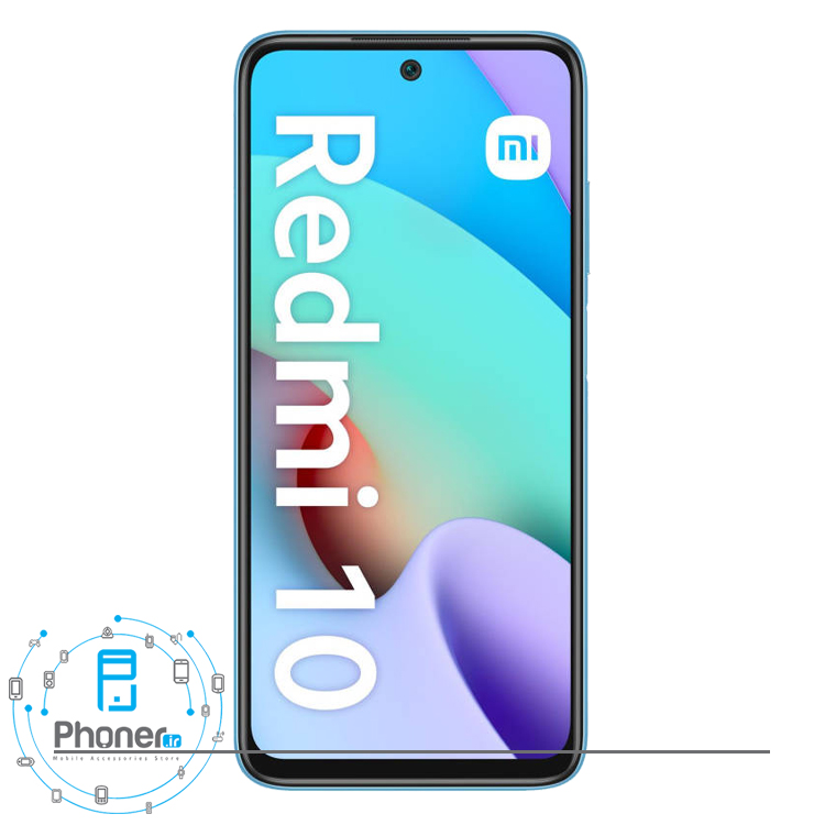 صفحه نمایش گوشی موبایل Xiaomi Redmi 10 در رنگ آبی