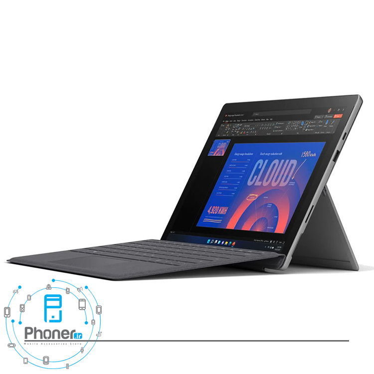 رنگ نقره‌ای تبلت Microsoft Surface Pro 7 Plus