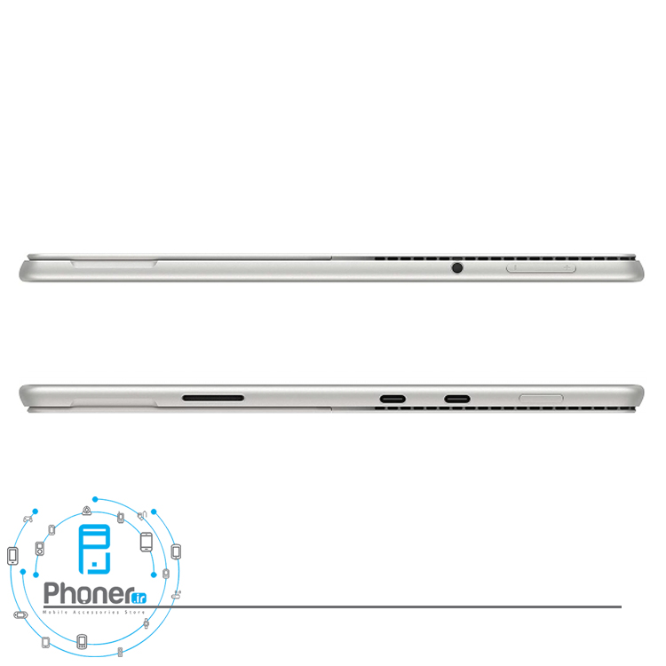 نمای بالا و پایین تبلت Microsoft Surface Pro 8