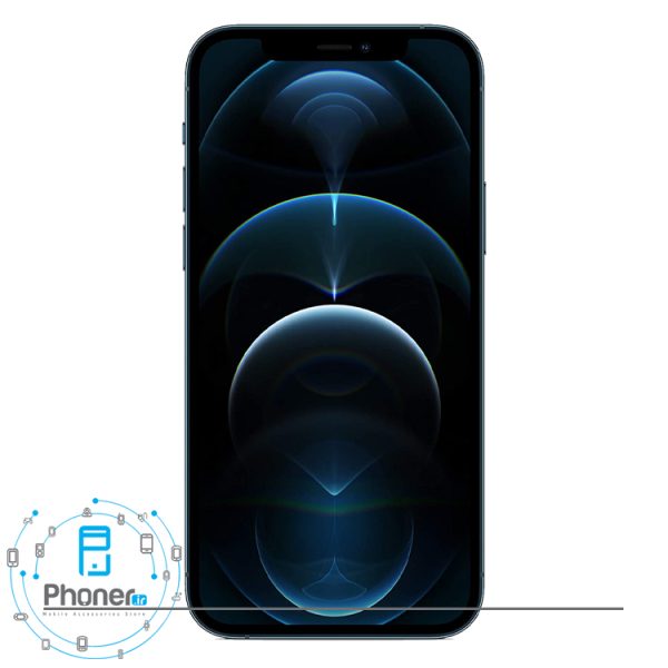 صفحه نمایش گوشی موبایل iPhone 12 Pro در رنگ آبی