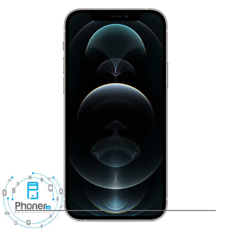صفحه نمایش گوشی موبایل iPhone 12 Pro در رنگ نقره‌ای