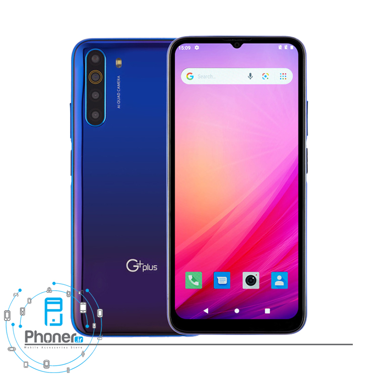 رنگ آبی گوشی موبایل G Plus GMC-667M X10 2022