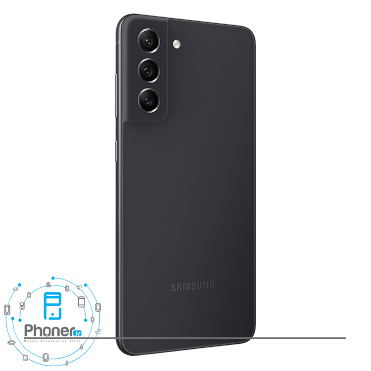 نمای کناری قاب پشتی گوشی موبایل Samsung SM-G990E/DS Galaxy S21 FE 5G در رنگ گرافیتی