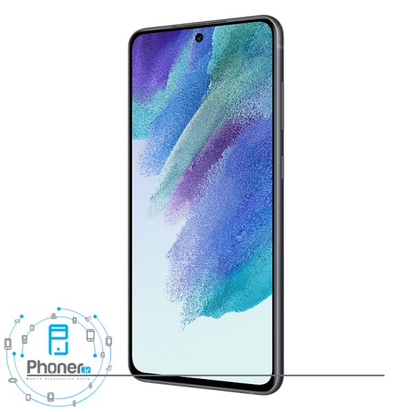 نمای کناری صفحه نمایش گوشی موبایل Samsung SM-G990E/DS Galaxy S21 FE 5G در رنگ گرافیتی
