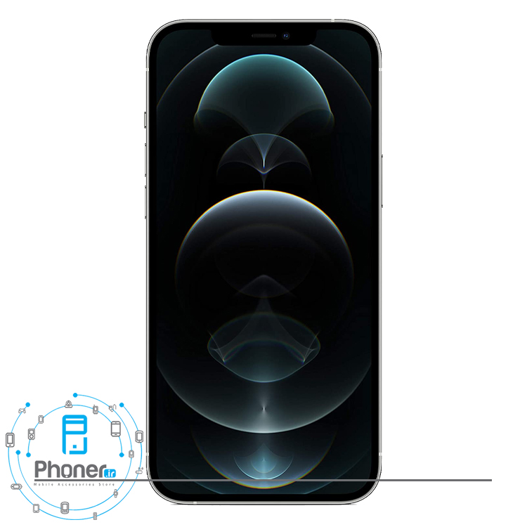 گوشی موبایل iPhone 12 Pro Max در رنگ نقره‌ای