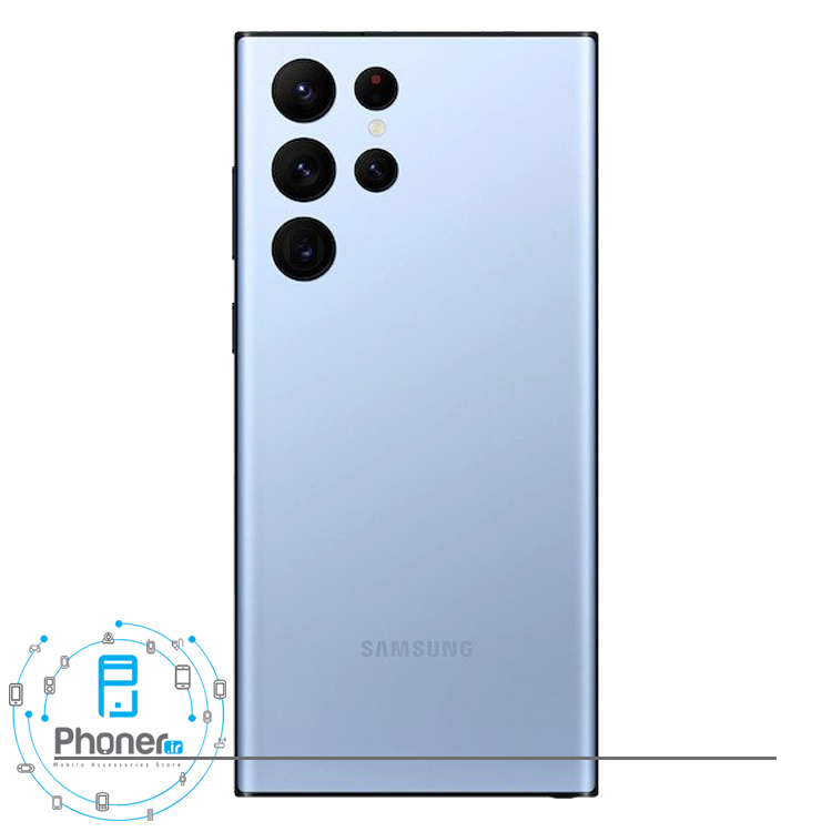 قاب پشتی گوشی موبایل Samsung Galaxy S22 Ultra 5G در رنگ آبی آسمانی