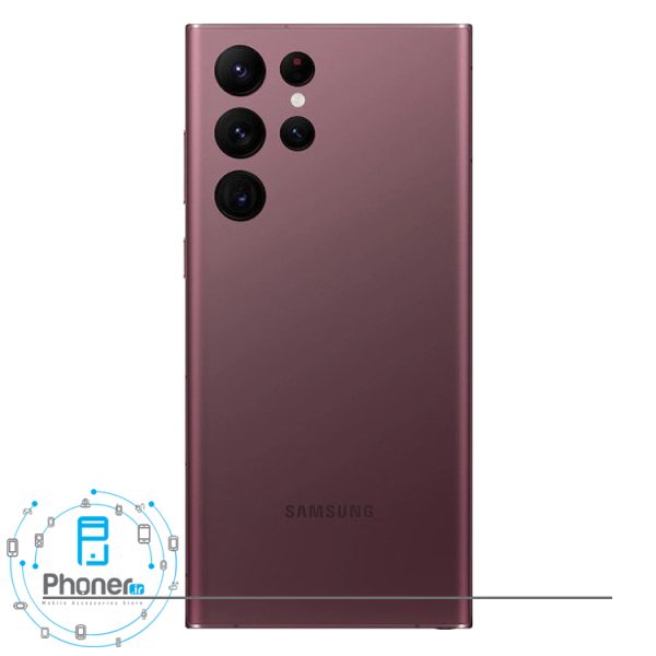 قاب پشتی گوشی موبایل Samsung Galaxy S22 Ultra 5G در رنگ بورگاندی