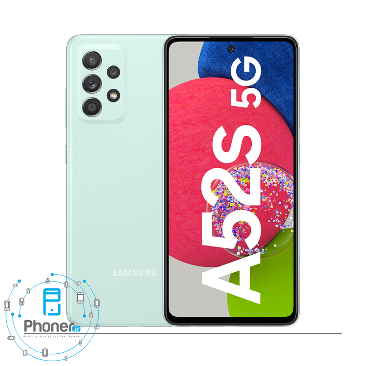 رنگ نعنایی گوشی موبایل Samsung SM-A528B/DS Galaxy A52s 5G