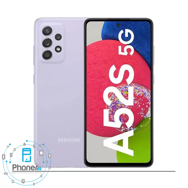 رنگ بنفش گوشی موبایل Samsung SM-A528B/DS Galaxy A52s 5G