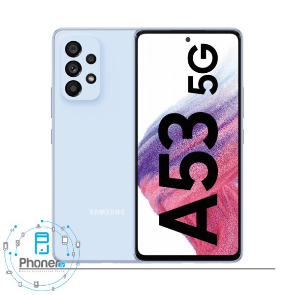 رنگ آبی گوشی موبایل Samsung SM-A536E/DS Galaxy A53 5G