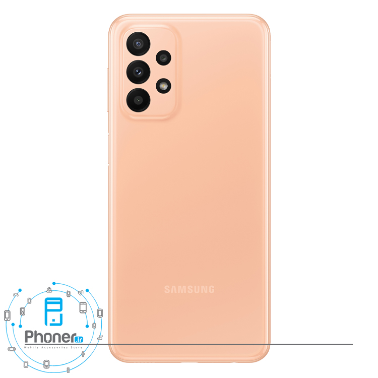 قاب پشتی گوشی موبایل Samsung SM-A235F Galaxy A23 در رنگ صورتی هلویی