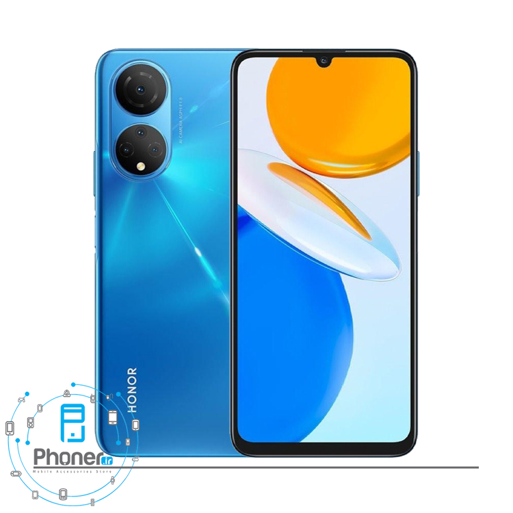 رنگ آبی گوشی موبایل Honor X7