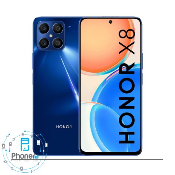 رنگ آبی گوشی موبایل Honor X8