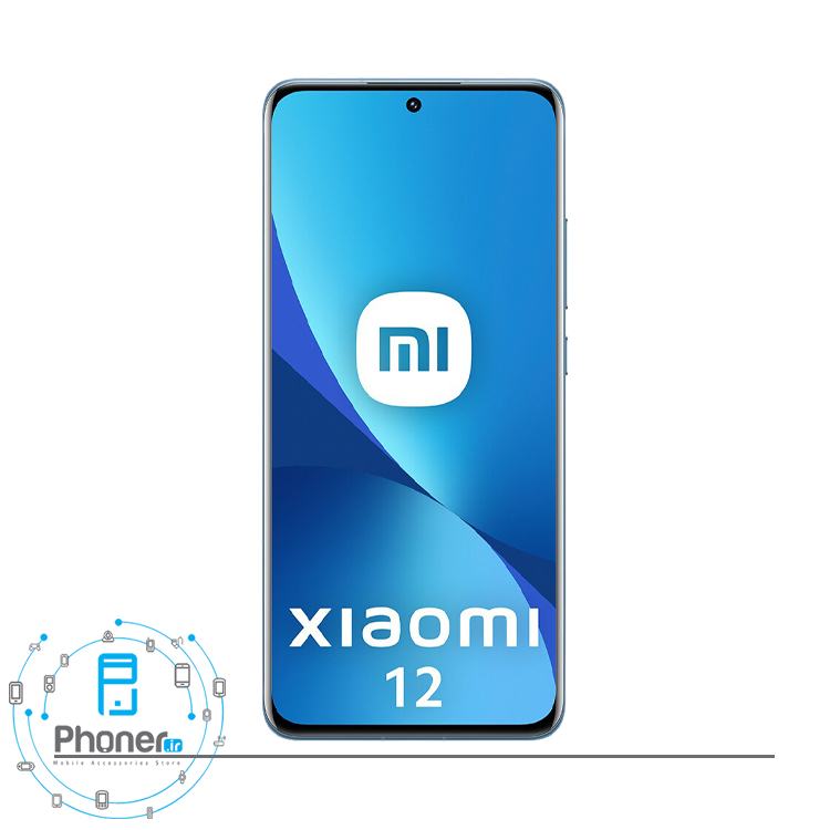 صفحه نمایش گوشی موبایل Xiaomi 12 5G در رنگ آبی