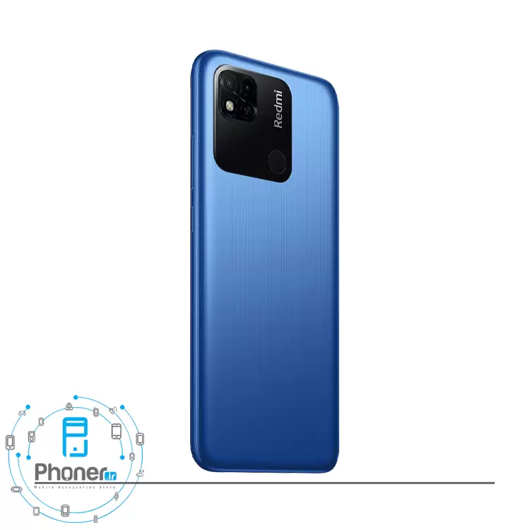نمای کناری قاب پشتی گوشی موبایل Xiaomi Redmi 10A در رنگ آبی