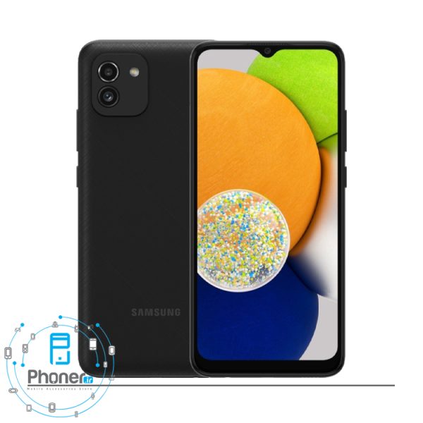 رنگ مشکی گوشی موبایل سامسونگ Samsung Galaxy A03