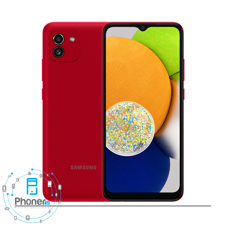 رنگ قرمز گوشی موبایل Samsung Galaxy A03