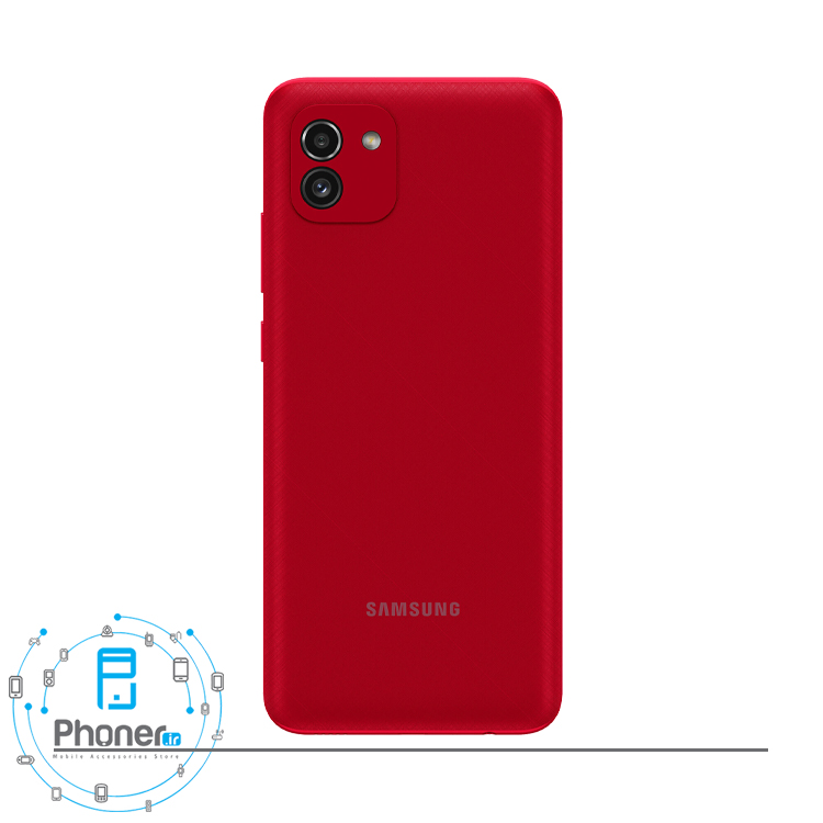 قاب پشتی گوشی موبایل Samsung Galaxy A03 در رنگ قرمز