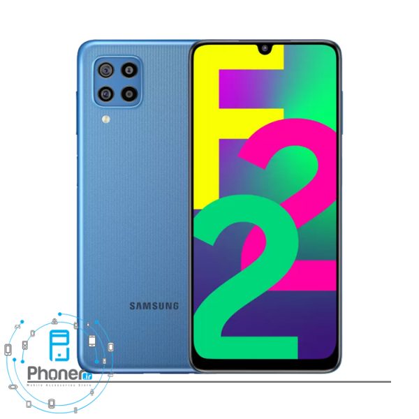 رنگ آبی گوشی موبایل Samsung Galaxy F22