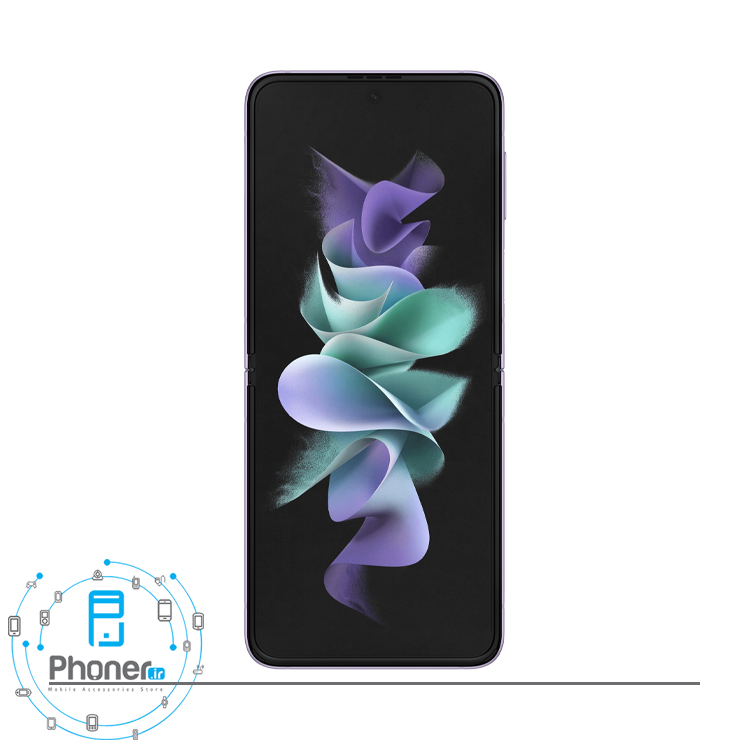 صفحه نمایش گوشی موبایل Samsung Galaxy Z Flip3 5G در رنگ Lavender