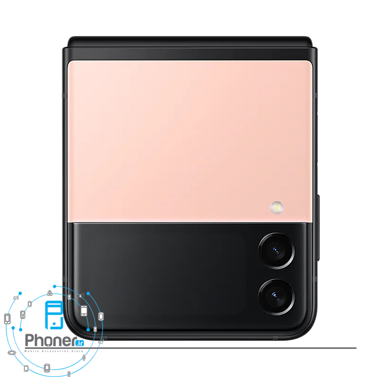 نمای جلوی گوشی موبایل Samsung Galaxy Z Flip3 5G در حالت بسته در رنگ صورتی