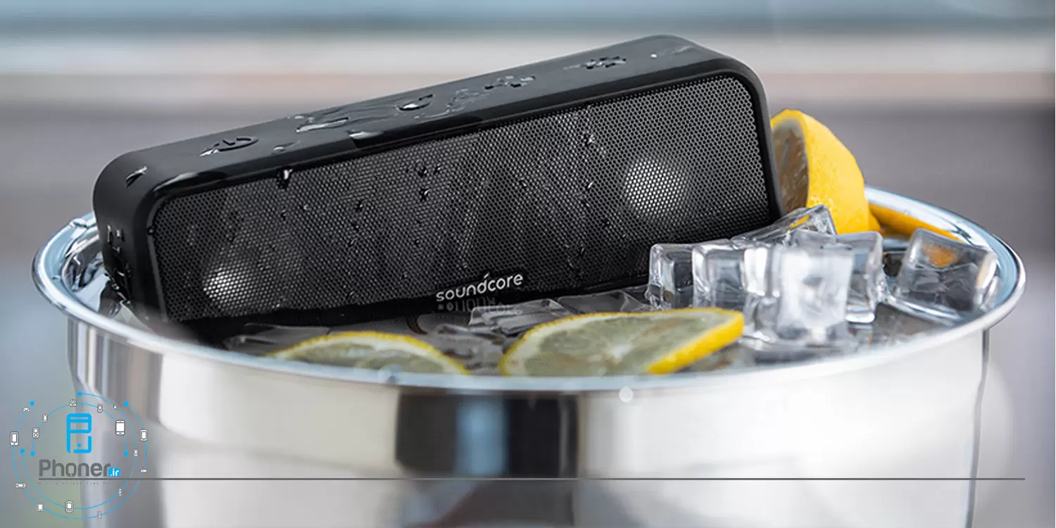 مقاومت در برابر آب اسپیکر بلوتوثی Anker A3117011 Soundcore 3 Exceptional Clarity Speaker
