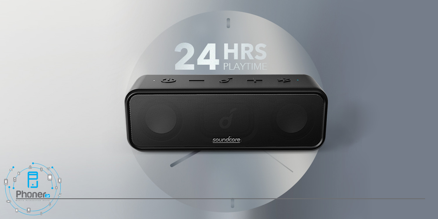 ۲۴ساعت شارژدهی اسپیکر بلوتوثی Anker A3117011 Soundcore 3 Exceptional Clarity Speaker