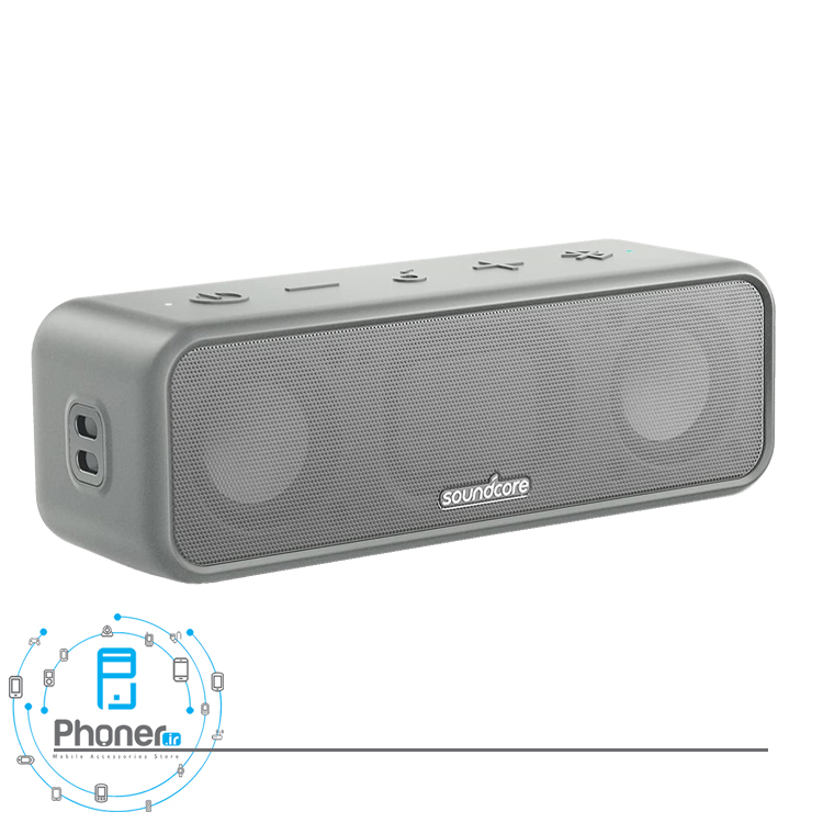 رنگ نقره‌ای اسپیکر بلوتوثی Anker A3117011 Soundcore 3 Exceptional Clarity Speaker