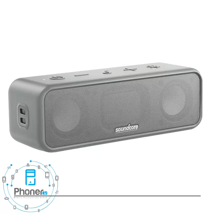 رنگ نقره‌ای اسپیکر بلوتوثی Anker A3117011 Soundcore 3 Exceptional Clarity Speaker
