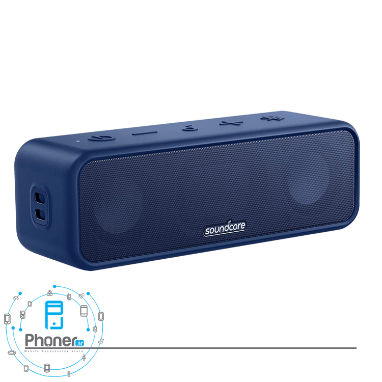 رنگ آبی اسپیکر بلوتوثی Anker A3117011 Soundcore 3 Exceptional Clarity Speaker