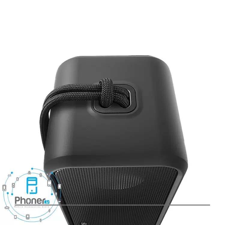 نمای اتصال بند به بدنه اسپیکر بلوتوثی Anker A3117011 Soundcore 3 Exceptional Clarity Speaker